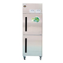 [대산]업소용김치냉장고(650L) 올스텐-상하도어형 스탠드-양문형(680*800*2000)DS-F650D 김치냉장고
