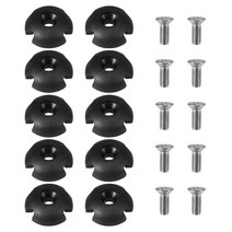 10pcs 데크 라인 가이드 카약 카누 보트에 대 한 당겨 밧줄 버클 피팅 액세서리, 하나, 검정