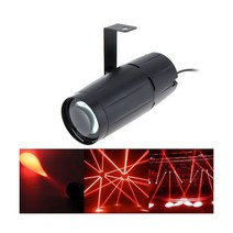미니 스포트라이트 5W LED 레드/블루/화이트 빔 핀스팟 고휘도 무대 단일 컬러 램프 DJ 디스코 바 댄스 플로어 조명 효과, 빨간_미국 플러그