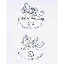 핫픽스 모티브 의류리폼 옷리폼 스톤 큐빅 부자재 의류DIY - 고양이 주머니2