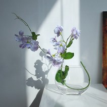 달리베리 청초한 스위트피 가지 조화 번들 분위기연출 꽃바구니 꽃다발 리스 부케, 라벤더