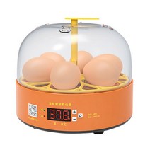 미니 병아리부화기 가정용 자동 회전 소형 달걀 계란 닭 알 부화기, 자동6구회전부화기