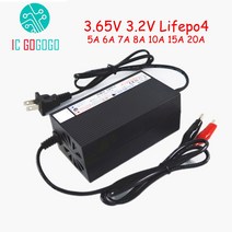 인산철 배터리 시동 충전기 3.65V Lifepo4 리튬 철 인산염 Curren 5A 6A 7A 8A 10A 15A 20A 고속 충전 3.2V 단일 셀 모노머 밸런스, [02] 6A, [03] GX16 3P