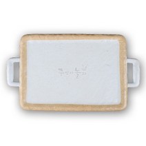 앤틱조선백자 돌무늬양손직사각접시 3호 (DS-6981-2)