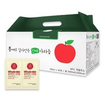 통째로 갈아만든 사과즙 일반파우치, 100ml, 100개