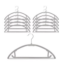모라펠 어깨 뿔 방지 매직 논슬립 옷걸이, 100p, 그레이