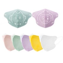 아이봄 마스크 어린이 아동 새부리형 10매 컬러 패션 2세~8세이상 유치부 유아동 초등학생 윌리엄 벤틀리 슈돌 연예인 소형 초소형 주니어 다양한색상, 아이봄 키즈(초소형) 부엉이 퍼플 10매