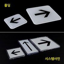 화살표 몰딩 시스템사인, 제품선택, 시스템사인-대