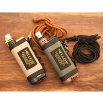 캠핑 소토 케이스 커버 워머 목걸이 걸이 소형 토치 라이타 라이터, 카키