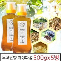 노고단향 국내산 벌꿀 야생화꿀 지리산토종벌꿀 자연숙성벌꿀 천연벌꿀 토종벌꿀 벌집꿀 꿀선물 꿀물 벌꿀차 꿀화분 꿀효능, 5병