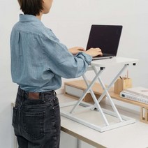 스탠딩 높이 조절 졸음방지 집중 책상 키높이테이블, 블랙