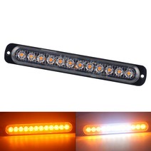 자동차부품 차량 부품 자동차 인테리어 튜닝 스트로보 스코프 12 LED 플래시 라이트 자동 12-24V 비상 깜박이 사이드 마커 라이트 바 지속적으로 밝은 조명 1 개, [08] RedBlueRed