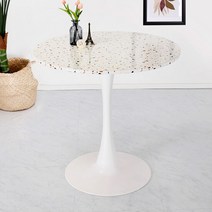 테라조 700 원형 러블리 4인 식탁 테이블, 색상:18T