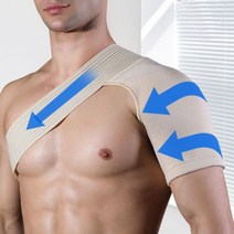 어깨보호대 양쪽 운동 압박밴드 회전근개 헬스 패드 숄더 펴기 군대 충돌, 단일옵션