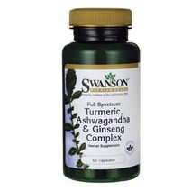 Swanson 터메릭 아슈와간다 & 진셍 컴플렉스 캡슐, 60개입, 1개