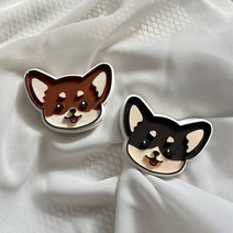 다다룸 치와와 강아지석고방향제 애견 차량용 자석용 선물 퇴사 기업 돌 답례품 반려견, 차량용 롱클립, 피오니