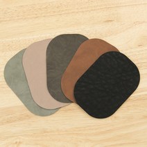 온더패브릭 / 팔꿈치 무릎 패치 - 인조가죽 와펜 5color BC0, 카키그레이