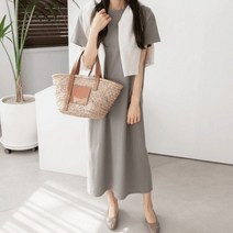 바보사랑 데일리 여성 롱 원피스 드레스 하객 마린 .디작소