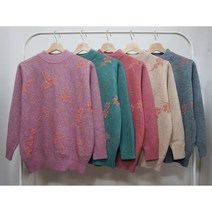 형제상회 할머니티 니트티 스웨터 반목 할머니옷 요양원 실내복 0019W05