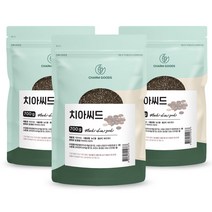순수 100 % 무첨가 프리미엄 치아 씨드 영양 고 단백 질 대용량 chia seed 치앗 지아 시아 씨 앗 시드 지퍼 백 팩 먹는 법 방법 오메가3 지방산 마그네슘 식이섬유, 3봉