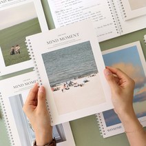 B5 유선 라인 사진 노트 줄공책, 바다