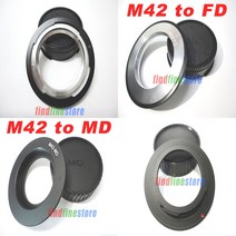 캐논 호환 FD미놀타 MD 마운트 카메라 어댑터 M42 나사 렌즈 AE-1 F-1 T50 T90 FTb XD5 XD7 XG X370 X500 +, 01 M42-canon 호환 FD