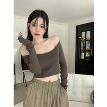 1651일자숄더텐셀니트탑자외선차단+7263린넨스킨배기팬츠