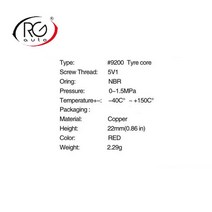 50pcs 5V1 HNBR R12 R134a 고압 밸브 자동차 A/C 타이어 코어 냉동 스템 구리 바늘