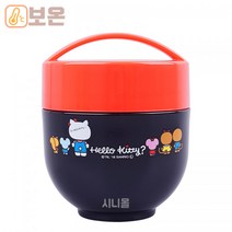 인기캐릭터 핸들형 보온도시락 540ml, 헬로키티