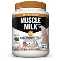 머슬 밀크 커피 프로틴 파우더 875g 카페 라떼 Muscle Milk Coffee House Caffeinated Protein Powder