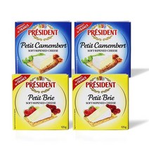 프레지덩 쁘띠까망베르 125g x 2 + 쁘띠브리 125g x 2 요리 베이킹 빵 가정용 코스트코, 상세페이지 참조