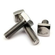 특수볼트2pcs M6 M8 길이 = 8-80mm GB35 304 A2-70 스테인리스 편평한 사각 모양, 02 2pcs M8_03 12mm