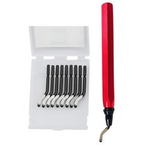 금속 가공 기계 끌 절단기 디버링 리무버 절단 도구 디버 블레이드 유연한 핸들 버 고속, 주황색