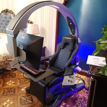 게이밍의자 게임회사 피시방 잉그램 잉그라마 책상 의자 일체형 PC 게임 스페이스 웨어, 옵션12, 알루미늄발, 고정 손잡이