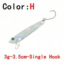 아이스오거 얼음낚시 방어낚시 드릴OUTKIT신제품 마이크로 지깅 낚시 하드 미끼 3/5/7/10g 리드, 08 H-3g