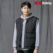 K2 세이프티 회사 겨울 조끼 오버핏 패딩 작업복 워크웨어 F2601