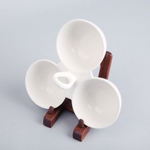 고리 3구나눔접시(대) 3칸접시/3구안주접시/나눔접시