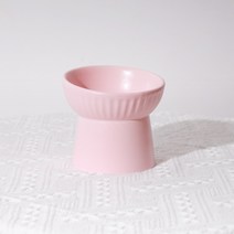 펫 고양 반려견 애견 냥이 이 그릇 도자기 물그릇 식기 빗발 발 태양 꽃그릇 목 보호 타박 방지 밥그릇, 도자기 그릇+실리콘 스푼（색 랜덤）, 09