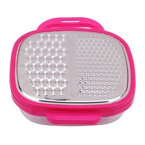 1 PC 조절 스테인레스 스틸 야채 슬라이서 당근 강판 감자 커터 도구 주방 야채 과일 도구기구, rose red