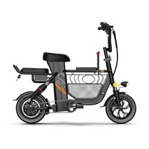 삼륜전기자전거 노인전동차 성인용 작은 전기 자전거 숙녀 접이식 리튬 배터리 부모자녀 여행용, black+Without battery