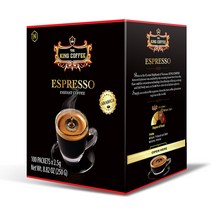 킹 커피 에스프레소 (2.5g X 25개입) 인스턴트 62.5g, 2.5g, 75개