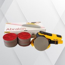 콘크리트폴리싱 3 인치 미르카 오비탈 로토 연마 사포 75mm 플록 자체 접착 스폰지 사포 자동차 그라인딩 블록 퍼티 샌딩 도구, P360, 15 PCS