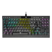 Corsair 미국출고-CORSAIR K70 RGB TKL – Champion 시리즈 Tenkeyless 기계식 게임용 키보드 - Cherry MX 속도 키 스위치 - 내구성 있는 알루미늄 프레임 - 키별 RGB LED 백라이트 - 분리형-171200, 02.키보드 + 매트, 03.체리 MX 레드