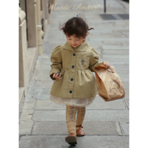 키즈자켓 여아 유아 주니어 데일리 가을 엠버 로앤 자켓