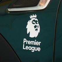 프리미어리그 로고스티커 데칼, 가로형(120x53mm), 흰색