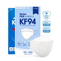 국산 KF94 보건용마스크 닥터피앤비(100매)식약청의약외품 4중필터황사 먼지차단, 3000매