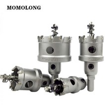 철판 니블러 금속 절단기 전동 커터 강철 카바이드 공구 코어 구멍을 위한 12-100mm TCT 드릴 비트 팁 두꺼운 강판 드릴링 104814, 100mm