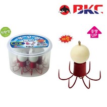 백경 BK-975 주꾸미 바늘6PCS 야광 애자 문어 갑오징어