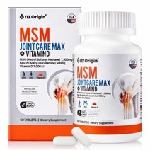 엔젯오리진 MSM 조인트케어 맥스+비타민D 81g, 2개, 60정