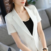4XL 여자 여름정장 반팔 셋업수트 면접복장